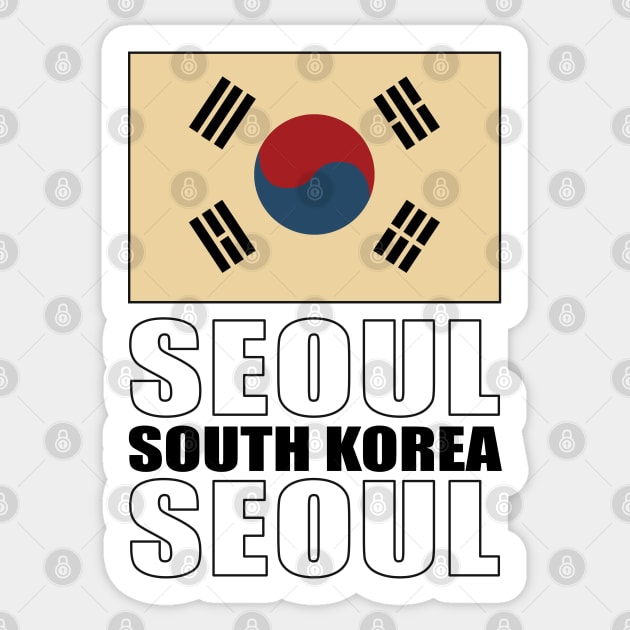 Flag of South Korea Sticker by KewaleeTee